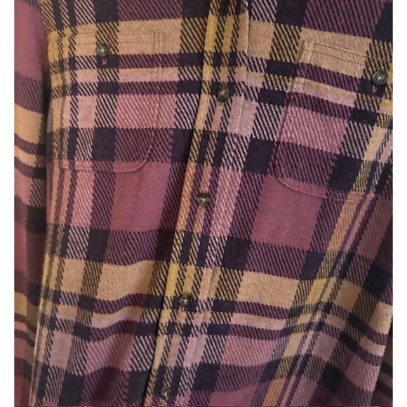 Faherty Legend Sweater Shirt Lolita Plaid Long Sleeve Button Down Small - FLAW - Picture 5 of 11